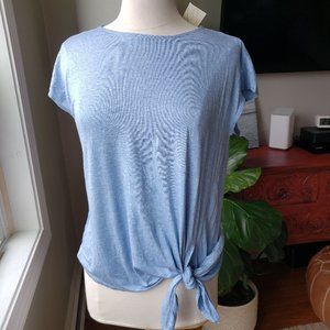 NWT Max Studio pale blue 2 way blouse-tie & angle